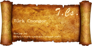 Türk Csongor névjegykártya